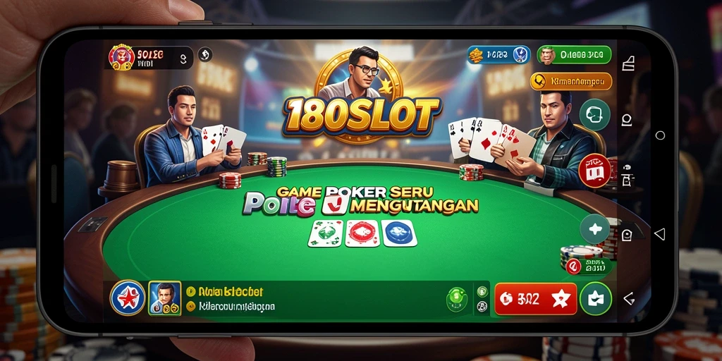 Screenshot gameplay Poker di 180SLOT yang menarik dan kompetitif.
