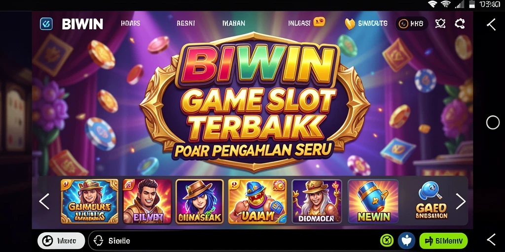 Tampilan menakjubkan dari gameplay BIWIN dalam slot yang seru.