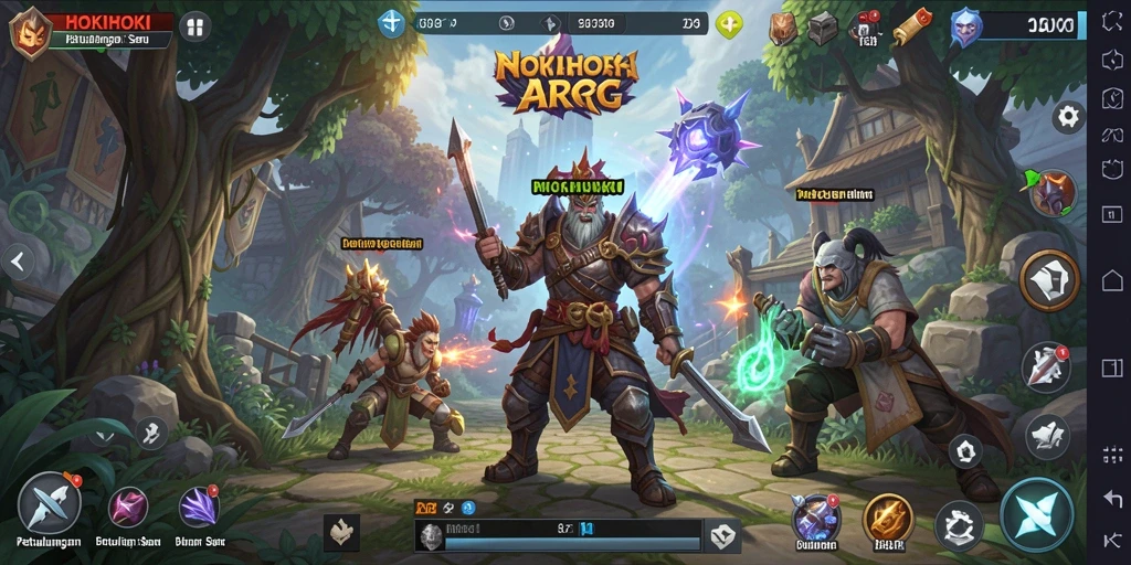 Gameplay seru di dunia fantasi HOKIHOKI.