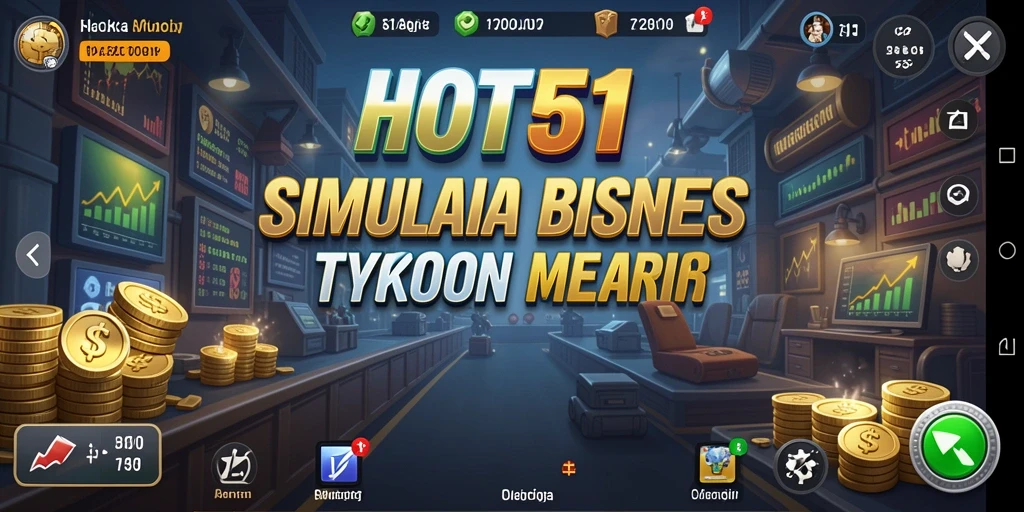 Gameplay HOT51 yang menarik dengan berbagai strategi bisnis.