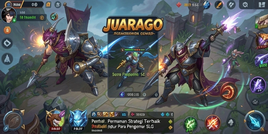 Tampilan gameplay JUARAGO yang mendebarkan dan strategis.