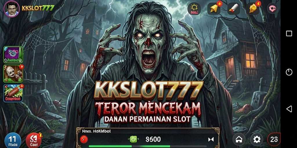 Tampilan gameplay yang mencekam dan penuh ketegangan di KKSLOT777.