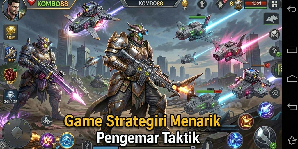 Tampilan gameplay KOMBO88 yang menampilkan strategi dan taktik menarik.