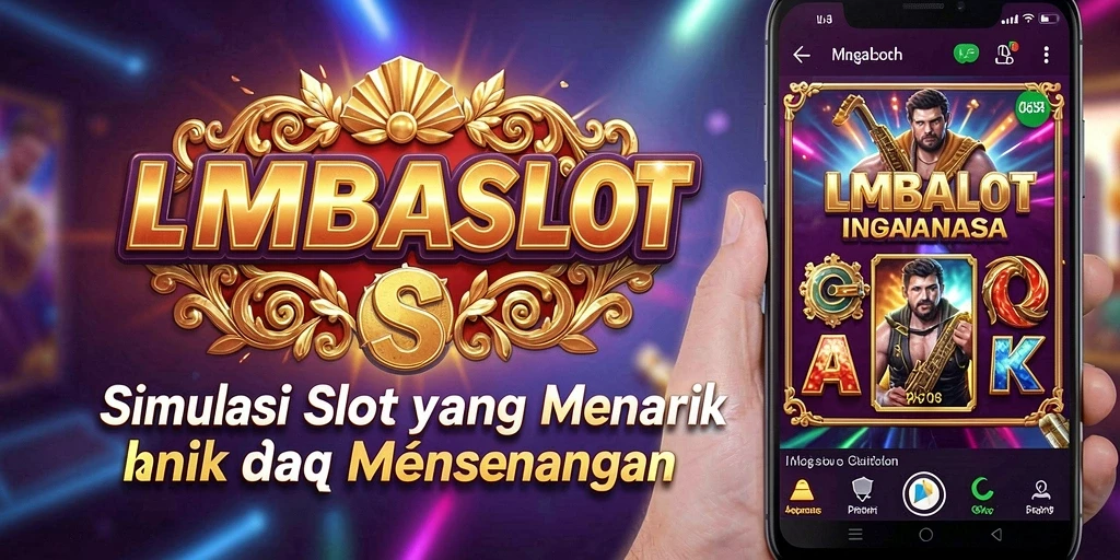 Tampilan dinamis dari gameplay LMBASLOT yang seru dan penuh warna.