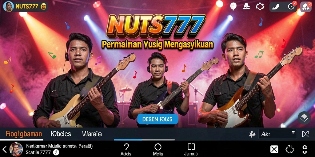Tampilan gameplay NUTS777 yang menarik dan penuh warna.