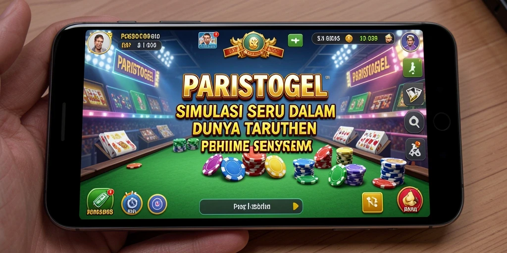 Tampilan screenshot PARISTOGEL menampilkan gameplay simulasi taruhan yang mendebarkan.