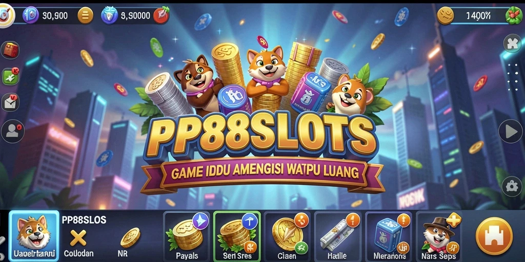 Tampilan gameplay PP88SLOTS yang mengasyikkan dan berwarna-warni.