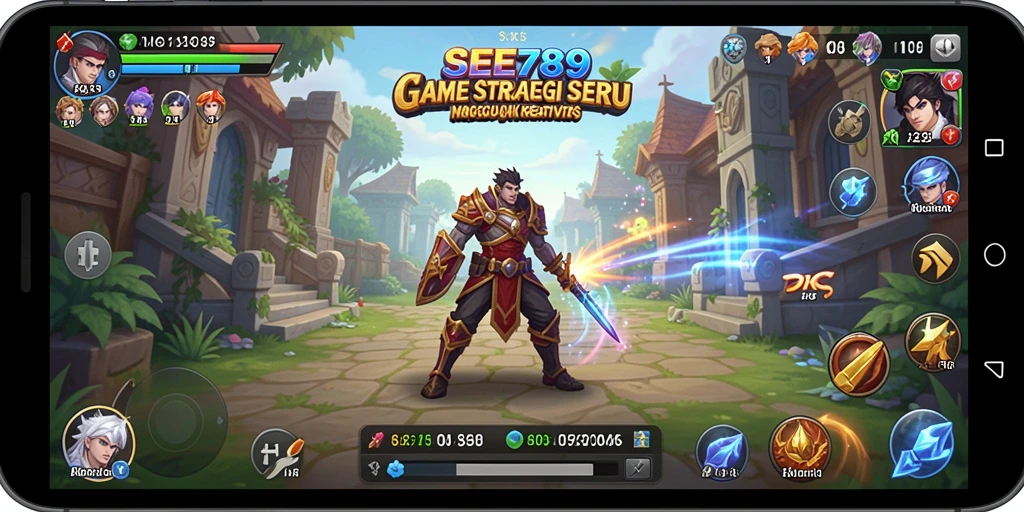 Screenshot gameplay SEE789 yang menunjukkan aksi pertempuran seru.