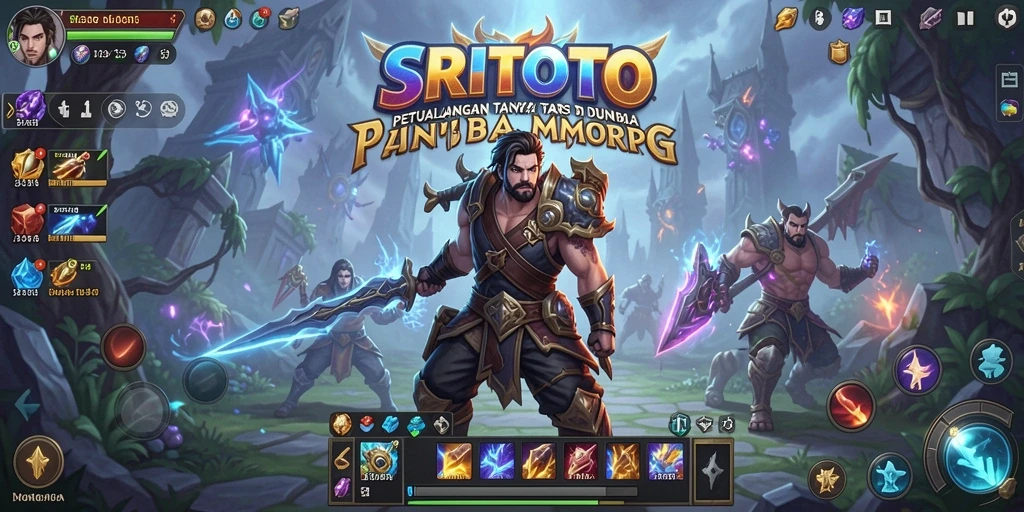 Tangkapan layar gameplay SRITOTO yang menunjukkan pertarungan epik.