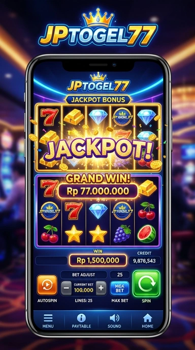 Tampilan antarmuka jptogel77 yang bersih dan modern.